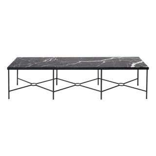 French Louis XVI Style Marble Coffee Table For Sale