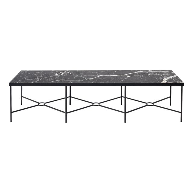 French Louis XVI Style Marble Coffee Table For Sale