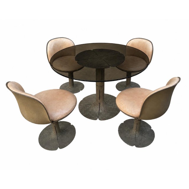 Pierre Paulin Attributed to Pierre Paulin Elysee Dining Set For Sale - Image 4 of 9