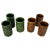 Cups in Brown & Green Ceramic, France, 1970s, Set of 5 For Sale - Image 11 of 11