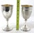 1850s American Coin Silver 'Edward and Mary' Wedding Set Goblets - a Pair For Sale - Image 10 of 13
