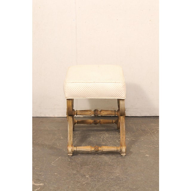 French Louis XVI Inspired Curule Stool For Sale - Image 12 of 13