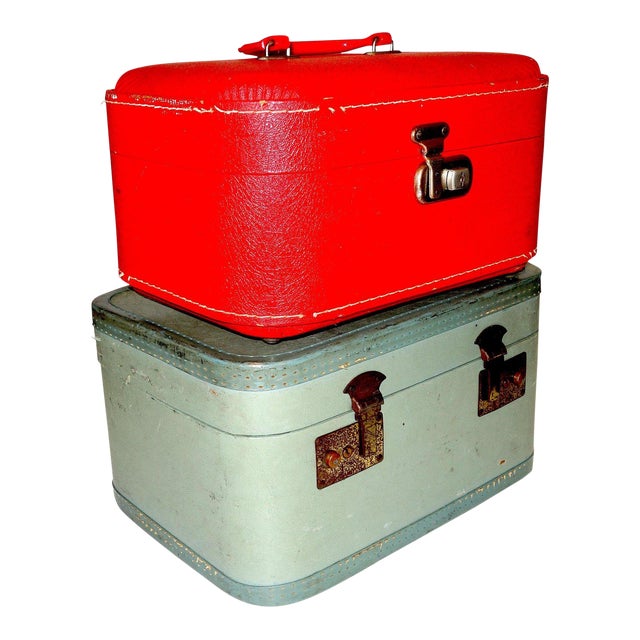 Mid-20th C. Antique Luggage - A Pair For Sale