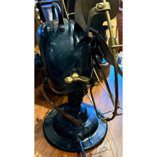 Antique Emerson 6 Blade Table Fan No. 19666 For Sale - Image 11 of 11