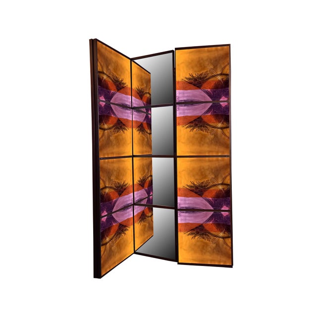 Not Yet Made - Made To Order Room Divider with Design and Mirror by Pietro Meccani for Meccani Design For Sale - Image 5 of 5