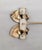 Metal Vintage 1950s Signed Napier Goldtone Faux-Aquamarine Clip Earrings-2 Pieces For Sale - Image 7 of 8