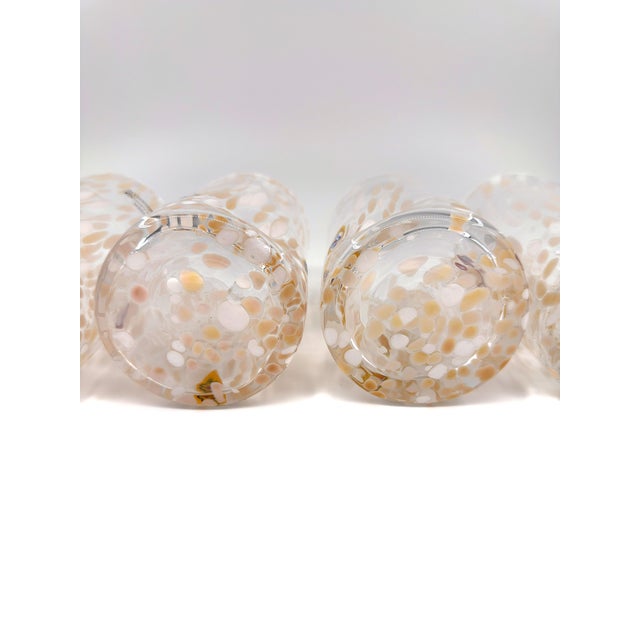 Hand Blown Alessandro Coppola Murano Art Glass Tumblers Handcrafted in Italy - Set of 4 For Sale In New York - Image 6 of 8