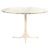 Coffee Table in White Metal and Marble Top attributed to George Nelson, 1960s For Sale
