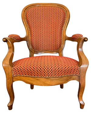 Mid-Century Louis XV Cabriolet Armchair, 1850s