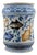 18th Century Sicilian Caltagirone Tin-Glazed Albarello with Fish Decoration For Sale