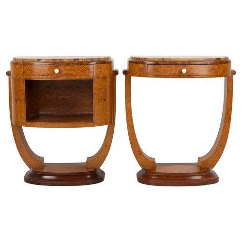 Gold Art Déco Bedside Tables by Jules Leleu, Set of 2 For Sale - Image 8 of 8