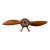 Vintage Figural Wooden Propellor Clock by Howard For Sale