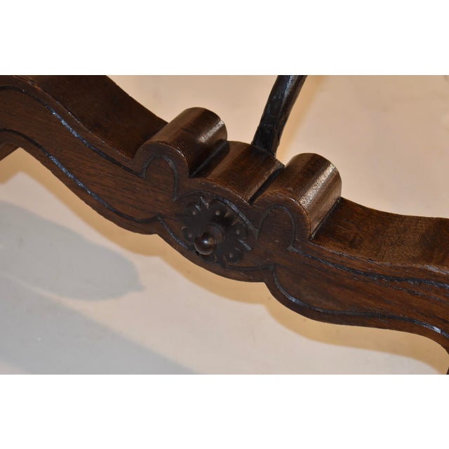 Oak and Walnut Spanish Parquet Top Table, Circa 1900 For Sale - Image 9 of 10