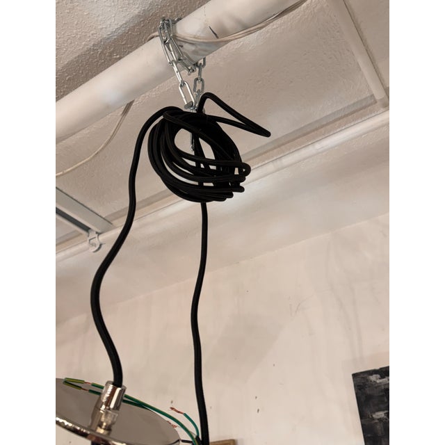 Transparent Restoration Hardware 20th C. Factory Filament Clear Glass Barn Pendant For Sale - Image 8 of 13