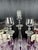 Cascade Etched Crystal Stemware • Complete 36‑Piece Service With Jewel‑Cut Sphere Stems For Sale - Image 4 of 11