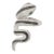 18k Gold Nature-Inspired Black & White Diamond Snake Cocktail Ring Size 7 For Sale