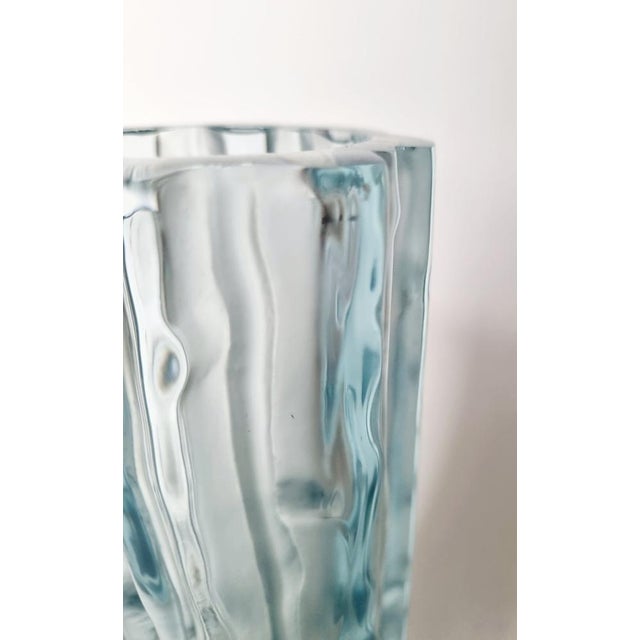 Art Deco Handmade Glass and Silver Vase by Claude Cully, 1920s For Sale - Image 10 of 14