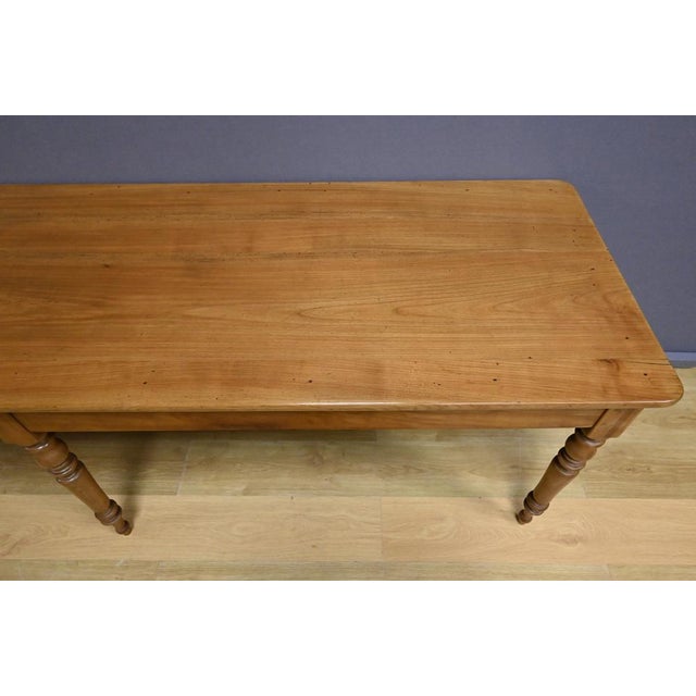 Cherrywood Farmhouse Table, Late 19th Century For Sale - Image 6 of 16