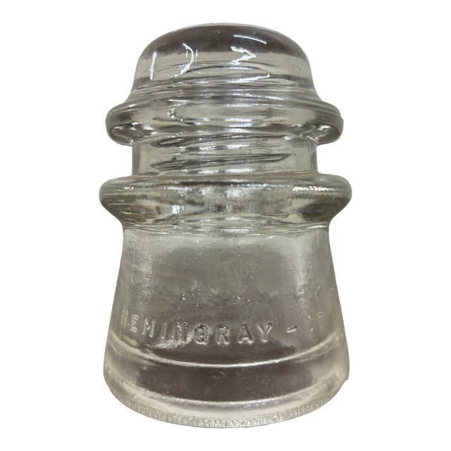 Antique Hemingray 17 Clear Glass Insulator For Sale