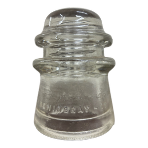Antique Hemingray 17 Clear Glass Insulator