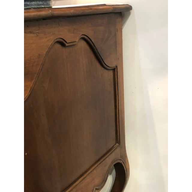 Provencal Louis XV Walnut Serpentine Two Drawers Commode, France, Circa 1780. For Sale - Image 10 of 12