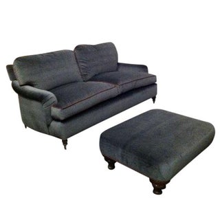 George Smith Sofa with Ottoman For Sale