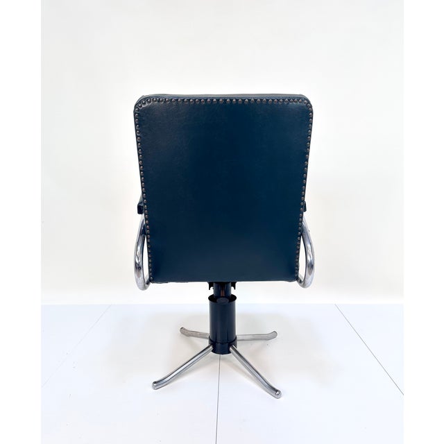 Bauhaus Early Steel Tube Swivel Desk Chair with Tilt from Mauser Werke Waldeck, Germany, 1930s For Sale - Image 3 of 18