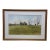 Thomas Puschock Farmhouse Barn Country Landscape Watercolor Painting 28" For Sale