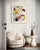 Christiane Corcelle "Orquevaux White Whispers 1" Mixed Media on BFK Paper, Framed Abstract Painting in Cream, Yellow and Red, 2024 For Sale - Image 9 of 9