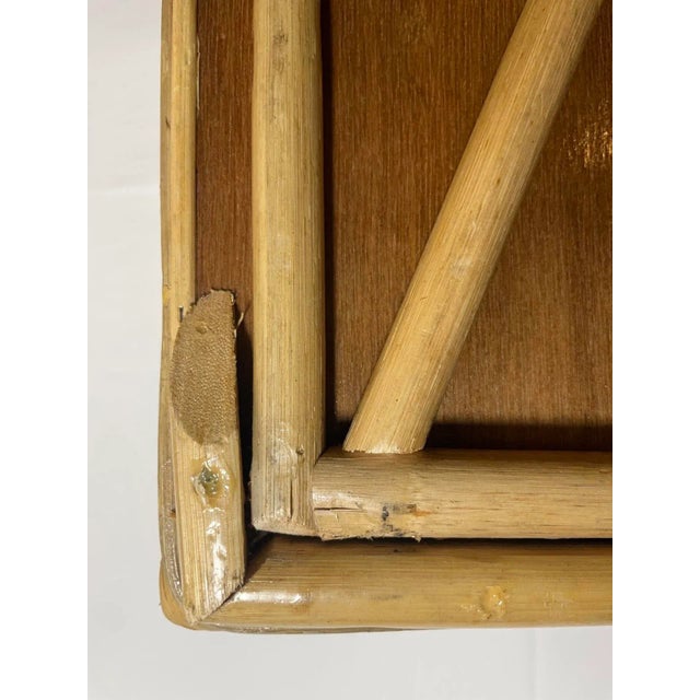 Vintage Bamboo Rattan Breakfast in Bed Folding Serving Tray For Sale - Image 9 of 10