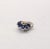 Modern Vintage Boucher Rhodium Plated Faux-Sapphire Brooch For Sale - Image 3 of 9