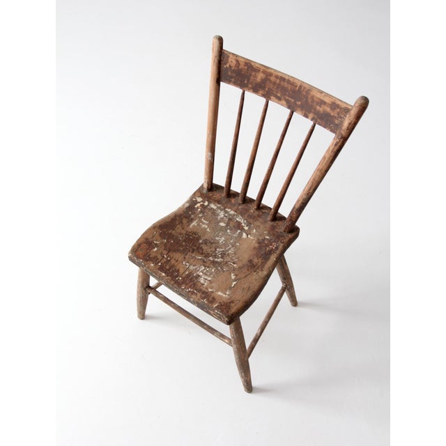 Antique Primitive Wooden Chair Chairish