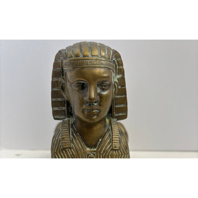 Antique French Egyptian Revival Bronze Figure of a Sphinx For Sale - Image 10 of 12