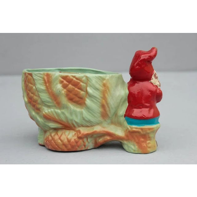 Aqua Small Vintage Planter from Hertwig & Endert, 1930s For Sale - Image 8 of 12