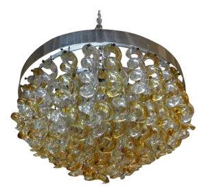 1960's Murano Glass Chandelier by Mazzega
