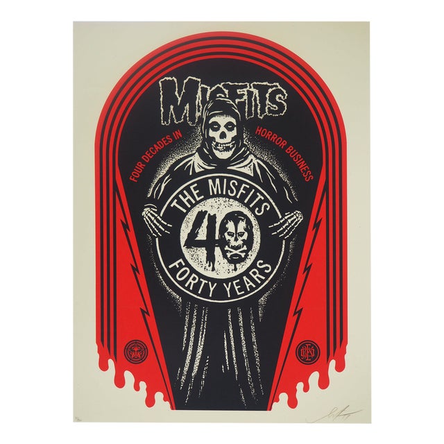 Shepard Fairey, Misfits 40th Crypt, Screenprint For Sale