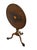 English Antique George III Mahogany Tilt-Top Tea Table With Satinwood Inlay & Ball-and-Claw Feet | Birdcage Tripod Base For Sale - Image 3 of 13