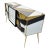 1980s Credenza with Four Drawers and One Door in Murano Glass, 1980s For Sale - Image 5 of 9