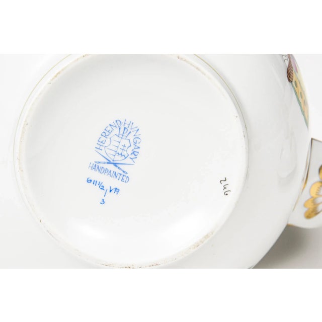 White Mid 20th Century Herend Queen Victoria Older Coffee Pot For Sale - Image 8 of 9