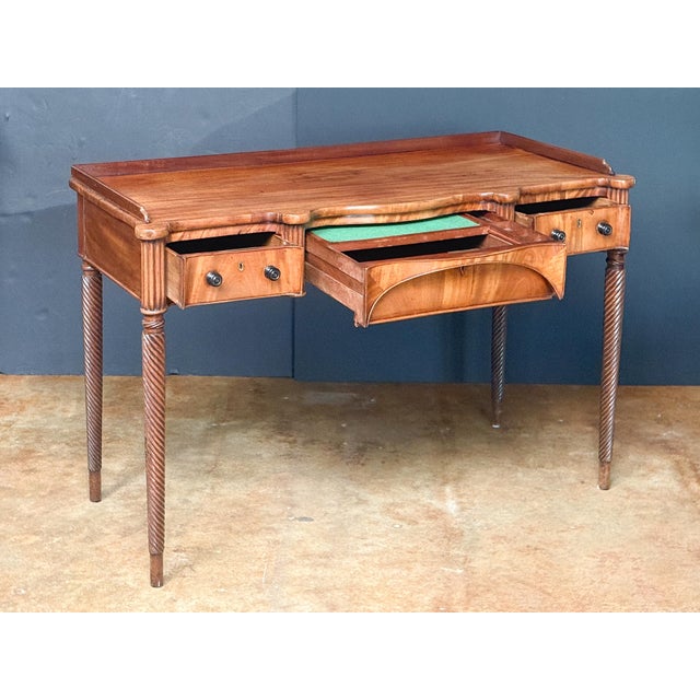 Early 19th Century Scottish Writing Table or Desk of Mahogany From Regency Era For Sale - Image 5 of 17