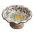 Vintage Italian Caltagirone Majolica Footed Pedestal Bowl - Hand Painted For Sale