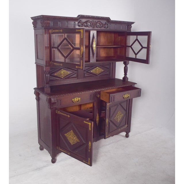 Antique Dutch Cabinet with Brass Fittings, 1800s For Sale - Image 14 of 15