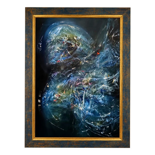 Ovidiu Kloska, Angel Waiting 239, Acrylic on Canvas, Framed For Sale