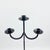 Rustic Hand Forged Iron Floor Candelabra 48″ (122cm) Antique Copper Patina 3-Arm Loop Design Classic Candle Holder Rustic Decor For Sale - Image 3 of 7