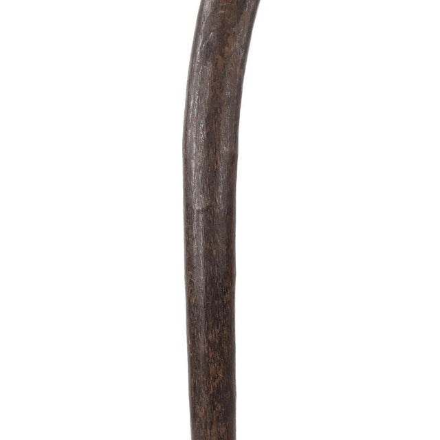 African Early 20th Century Zulu Knobkerrie Carved Walking Stick on Custom Base South Africa For Sale - Image 3 of 8