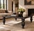 Late 20th Century Vintage Italian Black and Silver Coffee Table with Turned Legs, 1980s For Sale - Image 5 of 6