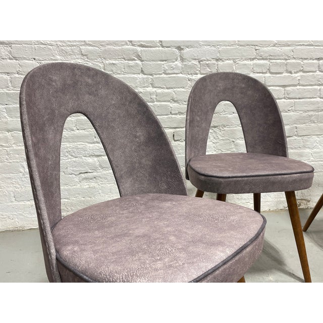 Taupe Mid Century Modern Sculptural Arch Back Dining Chairs, Set of 4, C. 1960's For Sale - Image 8 of 15