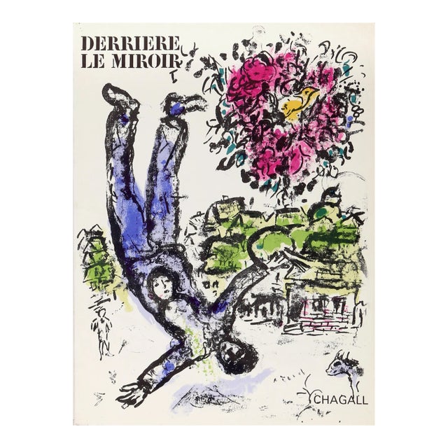 Le Bouquet de l'Artiste (Cover) from Derriere Le Miroir No. 147 (Cramer 59), Marc Chagall Lithograph For Sale