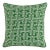 Outdoor Emerald Greek Key Pillow For Sale