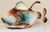High quality Italian ceramic serving set by R. Blanche. The hand painted 3 piece set features a vibrant finish in light...